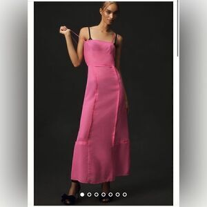 Anthropologie Sheer Paneled Midi Dress Size 0